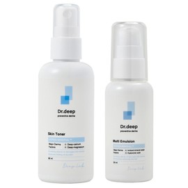 Dr. Deep Mini Multi Emulsion 50ml + Mini Skin Toner 80ml, 1 set / 닥터딥 미니 멀티 에멀젼 50ml + 미니 스킨 토너 80ml, 1세트