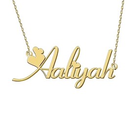 Stainless Steel Jewelry Custom Dainty Initial Name Necklace Silver for Women Grandma Hailey