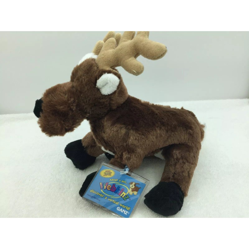 Webkinz Reindeer (HM137) Plush Stuffed Animal New Sealed Tag with