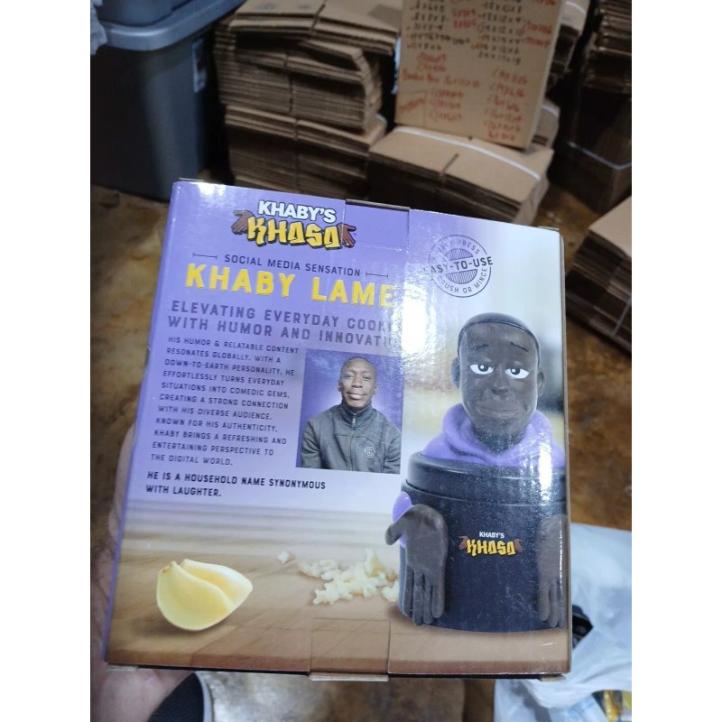 Khaby’s Khasa Garlic Crusher All Star Innovations KHB04104 NEW IN