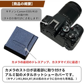 F-Foto Metal Hot Shoe Cover for Canon EOS R3, R6 MarkII, R7, R8, R10, R50 (NOT for EOS R5, R6, R, RP) For C-R-B