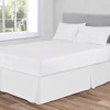 BLC White Queen Bed Skirt, 14 Inch Tailored Drop, Premium