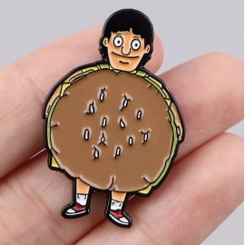 Pinstant Gene Belcher This Is Me Now Hamburger Costume Mascot Bob's Burgers Animated Pin