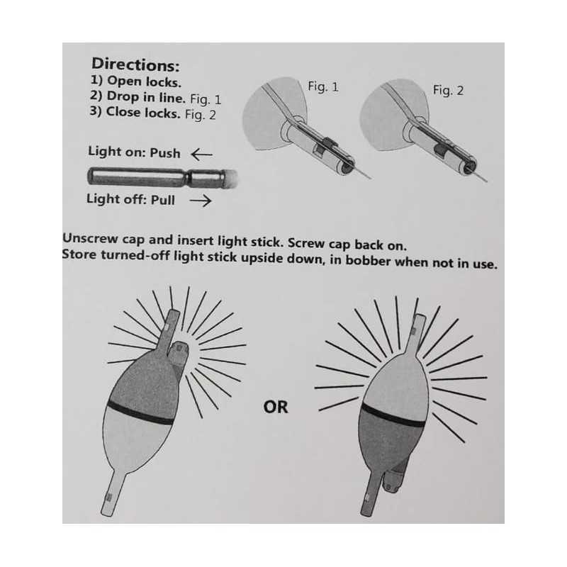 Lighted Smart Slip Lock Bobber and Smart Stop Micro Bobber