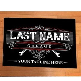 VictoryStore Auto Shop Gifts - Custom Auto Store Door Mat - 24 Inches by 36 Inches Auto Shop Doormat (Garage)