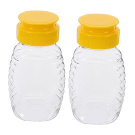 FUNOMOCYA Honey Decanter Beehive Style Refillable Honey Bottle for Sugar Honey Dispensing