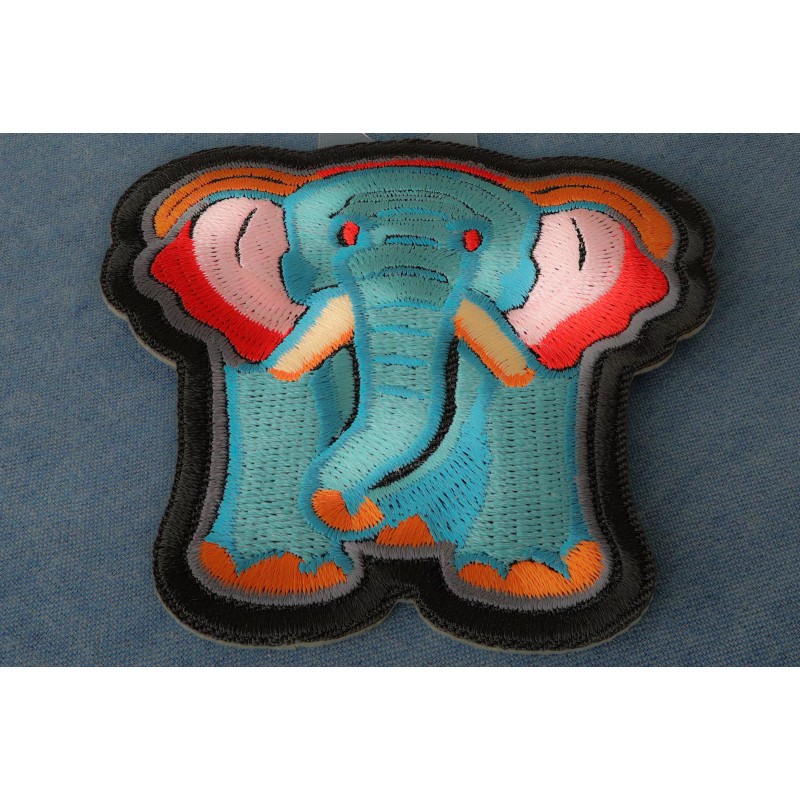Ivamis Holly Elephant Patch Embroidered - 3x3 inch - P7467