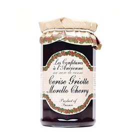 Les Confitures à la Ancienne, Cerise Griotte Confiture, French Morello Cherry Preserves, 9.5 oz, Pack of 2 Jars
