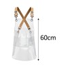 Rockible Transparent Waterproof TPU Apron - Unisex Adjustable Bib Apron