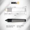 CNCTOPBAOS 65mm Lathe Center Morse Taper 2 Live Center Movable