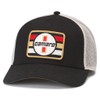 AMERICAN NEEDLE Camaro Valin Patch Adjustable Snapback Baseball Hat, Ivory/Black