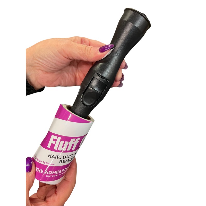 Fluff Off Lint Roller & Refill Set 2 Handles &