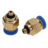 PC4-M5 20Pcs Air Pipe Pneumatic Connector Fittings, Quick Male Thread