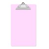 Macroclo Legal Size Clipboard, Pink Plastic 8.5 x 14 Clip