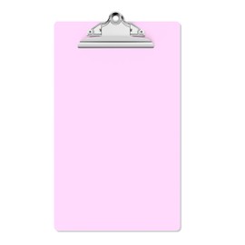 Macroclo Legal Size Clipboard, Pink Plastic 8.5 x 14 Clip Board for Lawers, Heavy Duty Butterfly Clip, 9 x 15 in, Office & School Supply