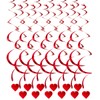 12PCS Heart Hanging Swirls Decorations for Valentine's Day Birthday Anniversary