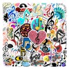 60Pcs Music note stickers for Skateboard,Guitar,Laptop,Water Bottle，Helmet,Scrapbook,Luggage,Bumper,Computer,Trendy Music Sticker,Aesthetic Music