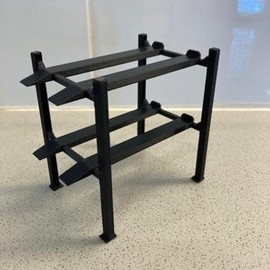 3D Printed Hot Wheels Display - Black Design with Multiple Shelves, Ideal for Displaying Hot Wheels Cars Organiser Racks:_Black 3 car display