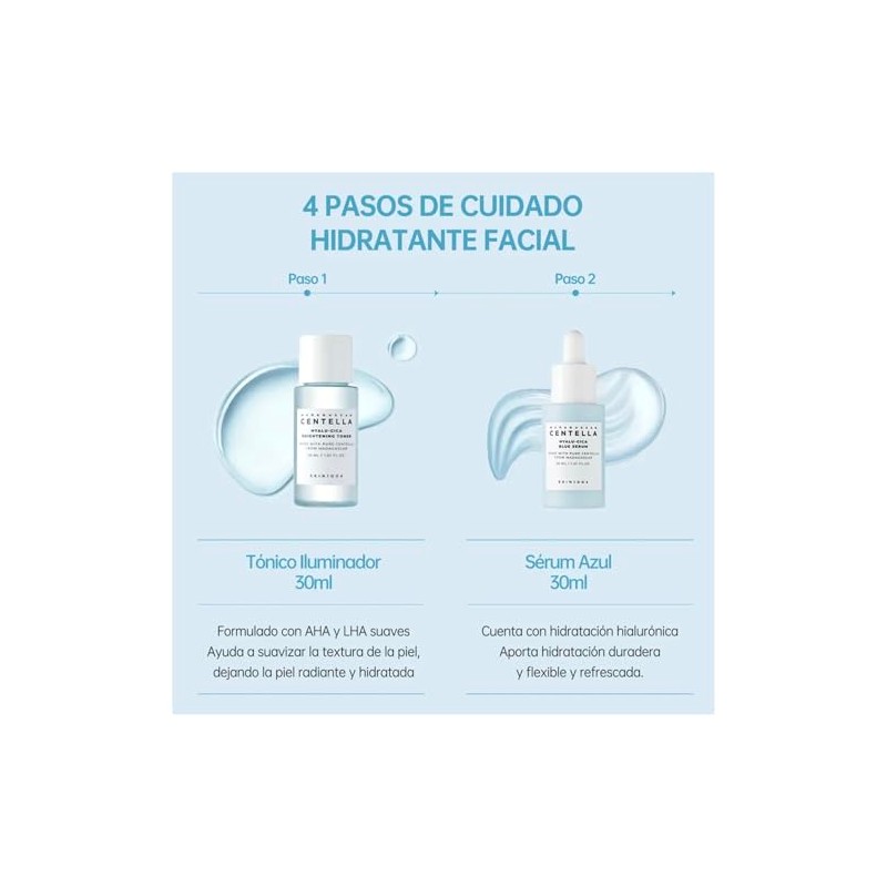SKIN1004 Madagascar Centella Hyalu-cica Travel Kit- Tóner, Sérum, Crema Hidratante