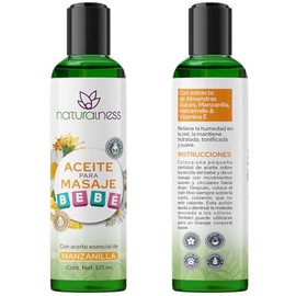 Aceite para masaje de bebé 125ml con manzanilla y hamamelis