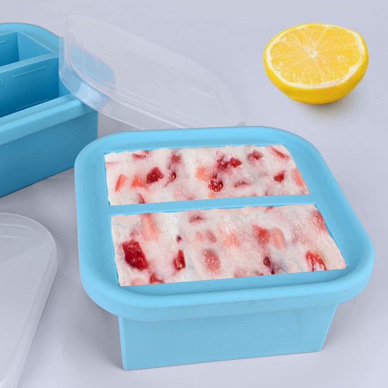Kinggrand Kitchen 1 Cup Silicone Freezer Molds Silicone Freezer Tray