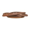 Stübben Rubber Reins Slimline 1/2 Inch with Bridle Hook Ebony