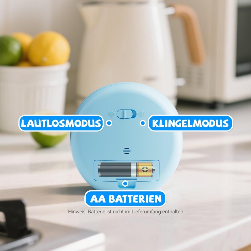 SIMQELLI Kinder Visueller Timer, 60 Minuten Countdown, Lautlos, Regenbogenmuster, für