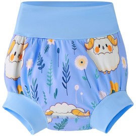 UMELOK Baby Boy Swim Diapers Girl Swimming Diaper NB183-05 Blue, Sheep 2T