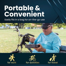 Hot Bento PLUS Self Heated Lunch Box and Food Warmer Removeable Battery Powered, Portable, Cordless, Hot Meals for Office, Travel, Jobsite, Picnics, Outdoor Recreation, Kitchen Meal Prep (Ebony)