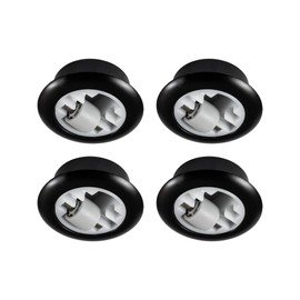 GedoTec® Furniture Roller for Drilling Transport Castors without Brake, Made of Plastic, Total Diameter: 54 mm, Load Capacity: 50 kg, Brand Quality for Your Living Area