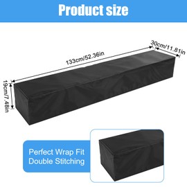 88 Keys Piano Keyboard Dust Cover Digital Electronic Piano Keyboard Covers, Thickening Full Covering Premium Surface for Digital Pianos (88 Keys, Black)