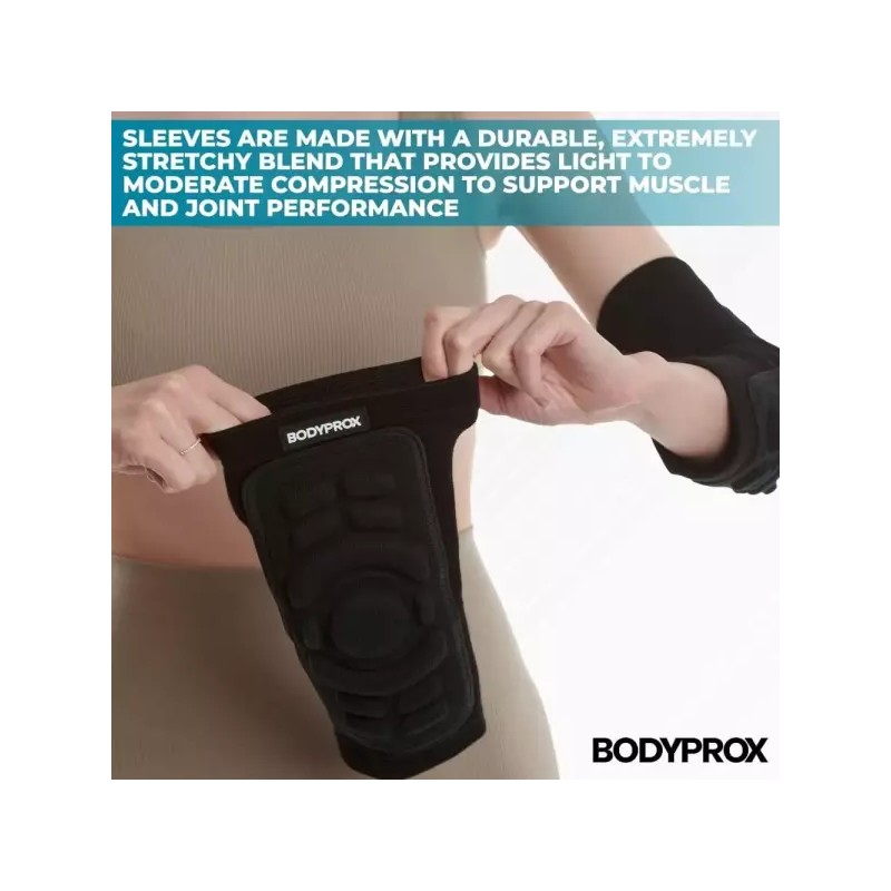 BodyProxx 바디프록스 팔꿈치 보호 패드 1쌍 슬리브 [Large] Bodyprox Elbow