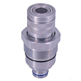 JEENDA Hydraulic Female Flat Face Quick Coupler 7246802 AT406475 Compatible with John Deere 318E 319E 320E Bobcat 753 763 773 863 864 883 A220 A300 A770 S130 S150 S160 T140 T180 T190 (Female)