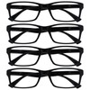 Die Lesebrille Unternehmen Schwarz Leser Wert 4er-Pack Designer Stil Herren