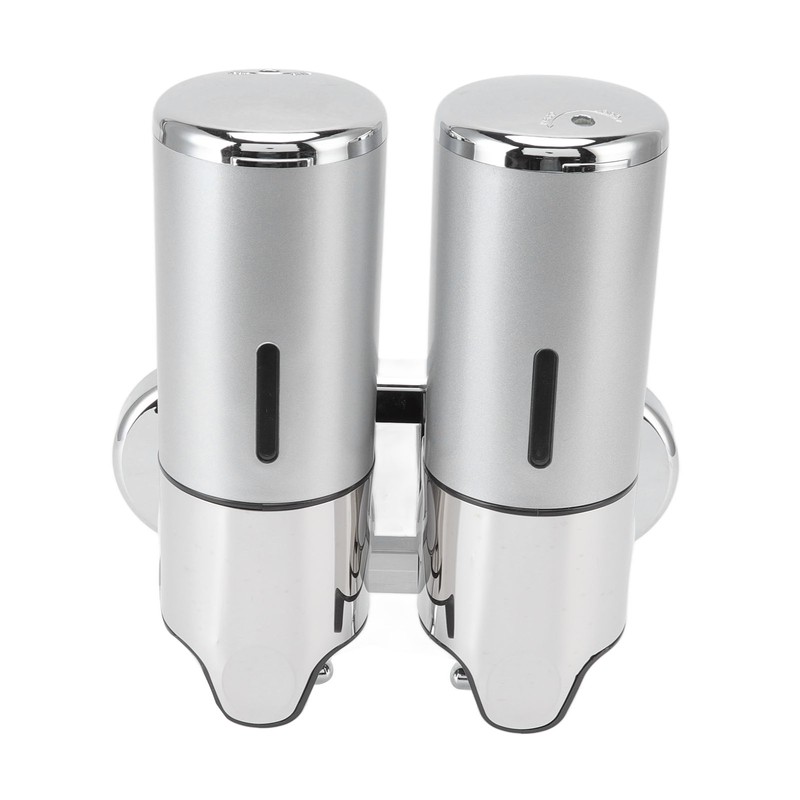 Soap Dispenser Dual Pump 1000ml Wall Mounted Easily Refilled Reusable