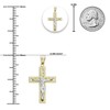 Charm America - Gold Two-Tone Classic Crucifix Charm - 10