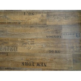 PVC Flooring Vinyl Flooring with Lettering, Dark Brown, DIN A4 Sample Piece