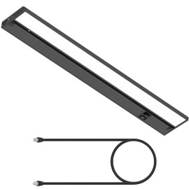 LAGOM 18" Black Under Cabinet Lights &32" Linking Cord