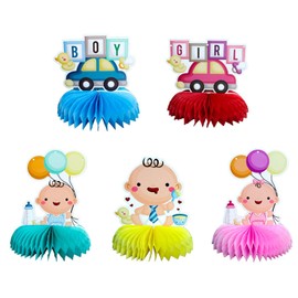 6 Pieces Honeycomb Party Decoration, Birthday Honeycomb Decoration, Honeycomb Party Table Toppers, for Birthday Decoration, Birthday Theme, Table Decoration Party