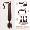 SEIKEA Upgraded Long Braid Ponytail Extension with Elastic Tie Straight