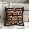 Spwasplo Book Lovers Gifts Pillow Cover 18x18 Inch, Gift for
