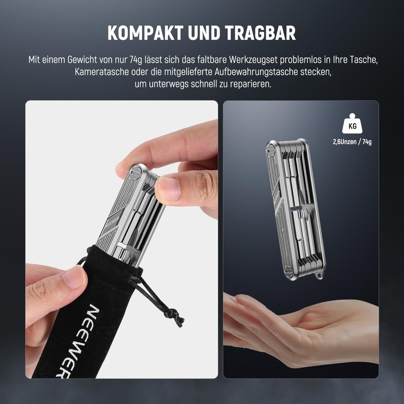 NEEWER 10 in 1 Multifunctional Foldable Screwdriver Tool Set: 4