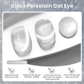 Beetles Silver Cat Eye Gel Polish, 15ML Silver Glass Cat Eye Glitter Gel Polish with Magnet Shimmer Translucent Sheer Color Soak Off UV Lunar Gleam Series French Nail Art Gift for Women