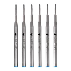 Monteverde Medium Ballpoint Refill For Montblanc Ballpoint Pens, 6/Pack, Turquoise (M133TQ)
