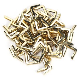 100pcs Book Corner Protector,Aluminum Alloy Decorative Trim Corner Protector File Folder Corner Album Guard for Photo Album Notebook 2.2mm