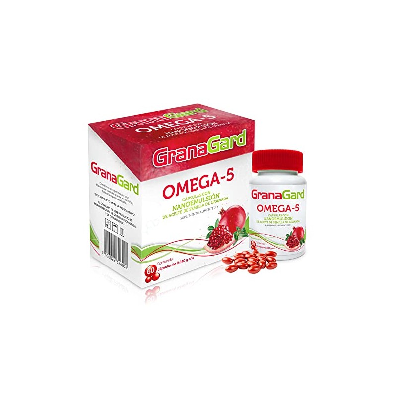 Granagard Omega Nanotecnología Cápsulas Aceite Semilla Granada Antioxidante Natural Potenciado