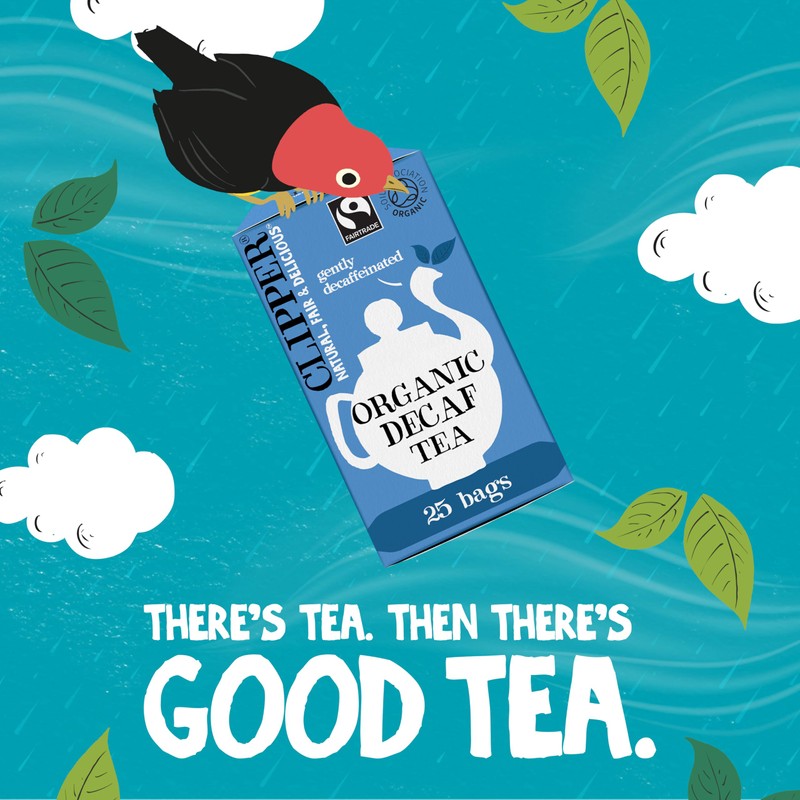 Clipper Organic Everyday Decaf Tea Bags | Natural, Unbleached, Plant-Based