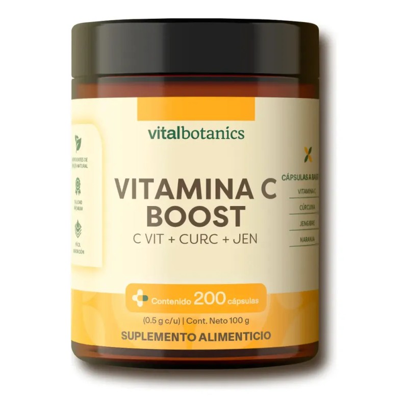 Suplemento Vitamina C 200 Cápsulas | Vitalbotanics