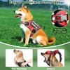 MOOGROU Service Dog Vest Harness and Leash Set+10 Patches,No Pull&Adjustable