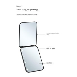 ESTIVITA Portable Compact LED Lighted Makeup Mirror for On The Go Use (Mint Green)